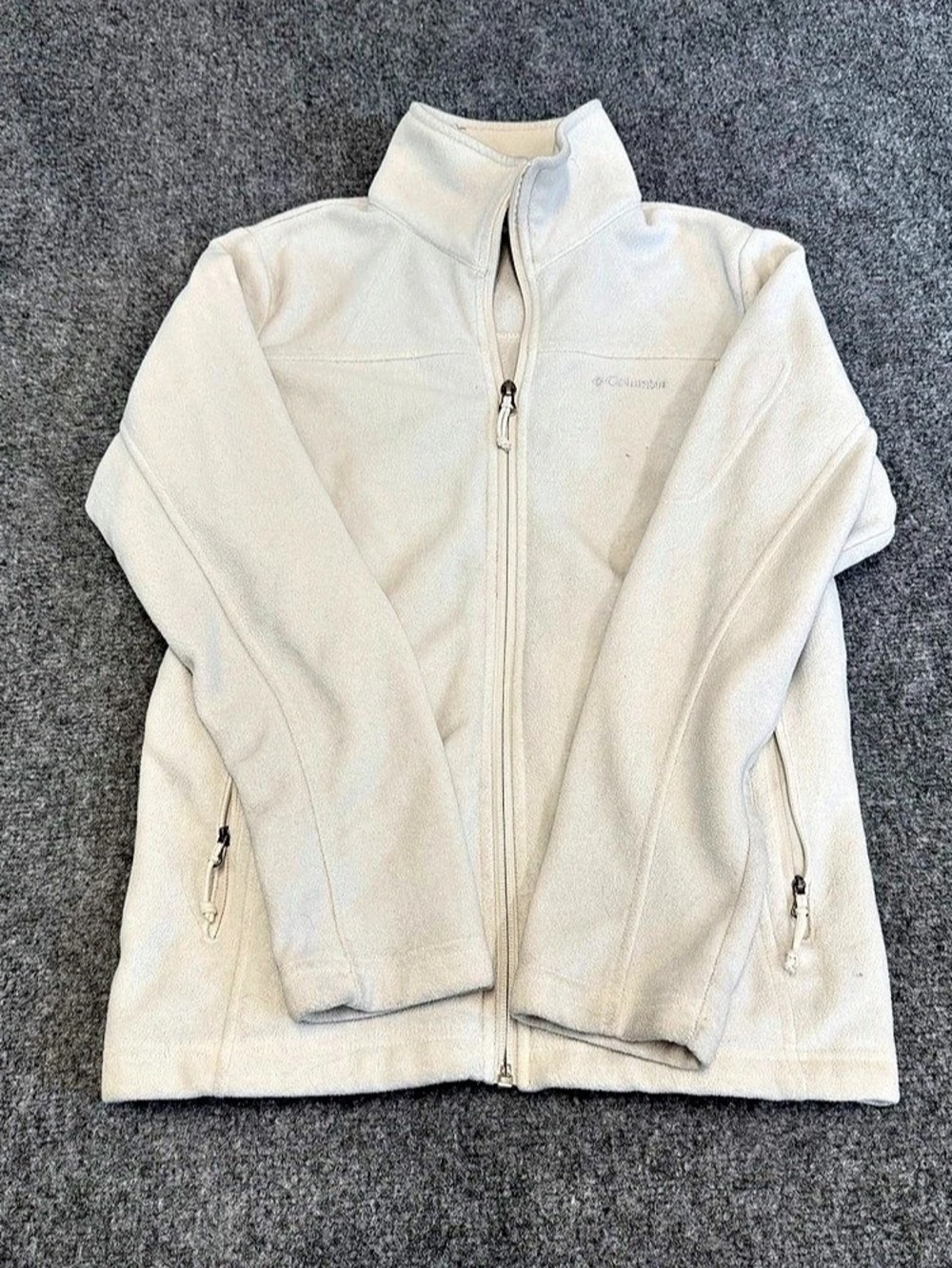 Columbia Benton Springs Full Zip Fleece Jacket White Small